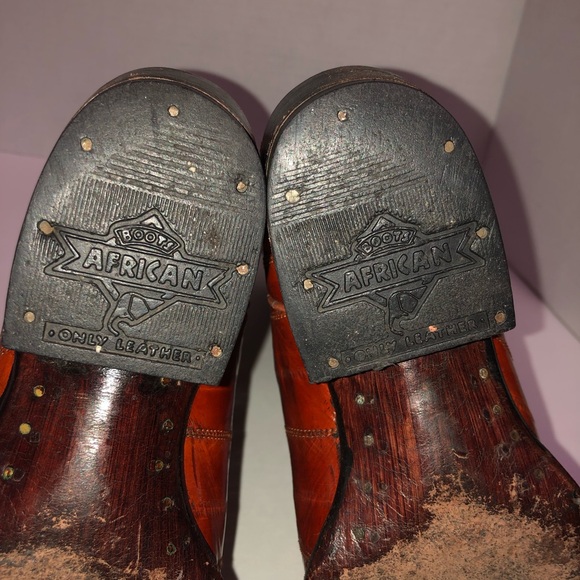 Brown cowboy boots - Picture 6 of 8